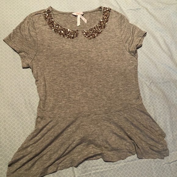 Candie's Tops - Candies Rhinestone Short Sleeve Shirt Juniors